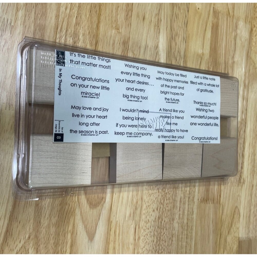 Stampin Up‎ Mounted Rubber Stamp In my Thoughts